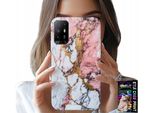 Custodia Per Oppo Reno 5Z / A94 5G - Marmo Bianco Rosa, Motivi In Pietra