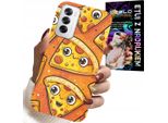 Custodia Per Oppo Reno12 5G - Custodia Per Pizza Dolce E Sorridente + Foglio Di Alluminio