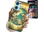Custodia Per Oppo Reno7 5G - Segno Zodiacale, Pesci Astronomia + Foil