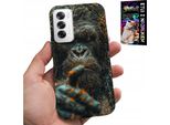 Custodia Per Oppo Reno12 5G - Scimmia, Scimmia, Gorilla, Animali + Foglio Di Alluminio