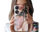 Custodia Per Oppo Reno8 T 4G - Elegante Marmo Con Motivi Alla Moda + Vetro