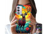 Custodia Per Oppo A80 5G - Modelli Colorati Cervi Alci Animali Della Foresta