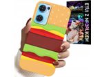 Custodia Per Oppo Reno7 5G - Custodia Burger Cheeseburger Regalo