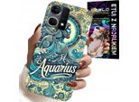 Custodia Per Oppo Reno7 4G - Segno Zodiacale, Acquario, Astronomia Plecki