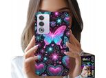 Custodia Per Oppo A80 5G - Custodia Con Motivi Alla Moda A Forma Di Cuore Di Farfalla Colorato