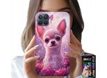 Custodia Per Oppo Reno 4 Lite - Chihuahua Carino Su Sfondo Rosa Con Fiori