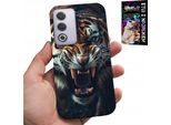 Custodia Per Oppo A80 5G - Tigre Leone Safari Motivi Animali Plecki