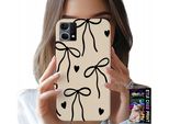Custodia Per Oppo Reno7 4G - Nastro Beige Cocards Motivi Alla Moda