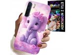 Custodia Per Oppo A91 - Elefante Carino Su Sfondo Rosa Custodia +Folio