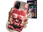 Custodia Per Oppo Reno 5Z / A94 5G - Cuore Della Famiglia Rose Bowl + Vetro