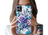 Custodia Per Oppo Reno7 4G - Custodia Con Motivi Floreali + Vetro