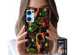Custodia Per Oppo Reno7 5G - Bastoncino Di Zucchero, Vischio, Albero Di Natale + Vetro
