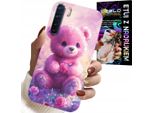 Custodia Per Oppo A91 - Orsetto Carino Su Sfondo Rosa, Custodia + Vetro