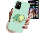Custodia Per Oppo Reno 5Z / A94 5G - Modelli Di Tartaruga Per Bambini + Vetro