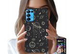 Custodia Per Oppo Reno5 4G 5G - Cosmo Pianeti Stelle Luna + Vetro