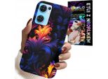 Custodia Per Oppo Reno7 5G - Motivi Astratti Colorati + Foil