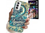 Custodia Per Oppo Reno12 5G - Segno Zodiacale, Acquario, Astronomia Plecki