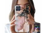 Custodia Per Oppo Reno 4 Lite - Elegante Marmo Con Motivi Alla Moda + Vetro