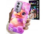 Custodia Per Oppo A80 5G - Dolce Anatra, Anatra Su Sfondo Rosa