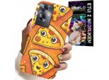 Custodia Per Oppo A79 5G - Custodia Per Pizza Dolce E Sorridente + Foglio Di Alluminio