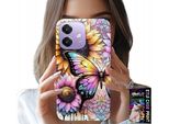 Custodia Per Oppo A40 / A40M - Girasole Con Farfalla, Custodia + Foil