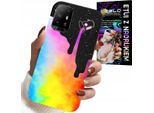 Custodia Per Oppo Reno 5Z / A94 5G - Modelli Colorati Arcobaleno, Vernice + Lamina