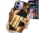 Custodia Per Oppo A40 / A40M - Design Elegante Oro + Hydro Foil