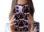 Custodia Per Oppo A40 / A40M - Nastri Neri E Rosa