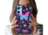 Custodia Per Oppo Reno7 5G - Custodia Con Motivi Alla Moda A Forma Di Cuore Di Farfalla Colorata