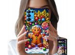 Custodia Per Oppo Find X3 Lite - Pan Di Zenzero, Motivi Natalizi Colorati + Vetro