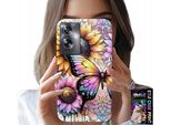 Custodia Per Oppo A79 5G - Girasole Con Farfalla, Custodia + Foglio Di Alluminio