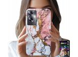 Custodia Per Oppo A79 5G - Marmo Rosa E Bianco, Motivi In Pietra