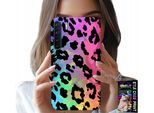Custodia Per Oppo A91 - Vetro Posteriore Leopardato Arcobaleno Colorato