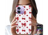 Custodia Per Oppo A40 / A40M - Nastro Rosso Con Motivi Alla Moda