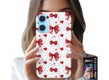 Custodia Per Oppo Reno7 5G - Nastro Rosso Con Motivi Alla Moda