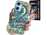Custodia Per Oppo Reno7 5G - Segno Zodiacale, Acquario, Astronomia Plecki