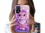 Custodia Per Oppo A16 / A16S / A54S - Simpatica Tigre Su Sfondo Rosa + Vetro