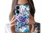 Custodia Per Oppo Reno7 Lite 5G - Custodia Con Motivi Floreali + Vetro