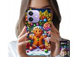 Custodia Per Oppo A40 / A40M - Pan Di Zenzero, Motivi Natalizi + Vetro