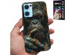 Custodia Per Oppo Reno7 5G - Scimmia, Scimmia, Gorilla, Animali + Vetro
