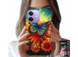 Custodia Per Oppo A40 / A40M - Custodia Farfalle Fiori Rose
