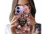 Custodia Per Oppo A40 / A40M - Modelli Femminili Custodia A Cuore Con Lucchetto + Vetro
