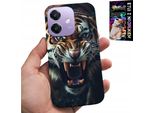 Custodia Per Oppo A40 / A40M - Tigre Leone Safari Animali Plecki