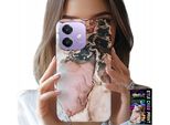 Custodia Per Oppo A40 / A40M - Design Elegante E Di Tendenza In Marmo + Vetro