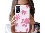 Custodia Per Oppo A16 / A16S / A54S - Zampe Di Cane Rosa, Dorso, Custodia