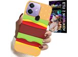 Custodia Per Oppo A40 / A40M - Burger Cheeseburger Case Gift