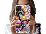 Custodia Per Oppo A15 / A15S - Girasole Con Farfalla, Custodia + Foglio Di Alluminio