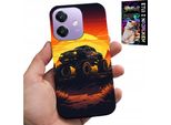 Custodia Per Oppo A40 / A40M - Monstertruck, Camion, Motivi + Vetro