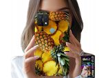 Custodia Per Oppo A15 / A15S - Custodia Con Frutto Di Ananas + Vetro