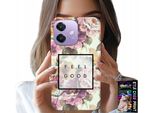 Custodia Per Oppo A40 / A40M - Modello Floreale, Donna Alla Moda + Vetro